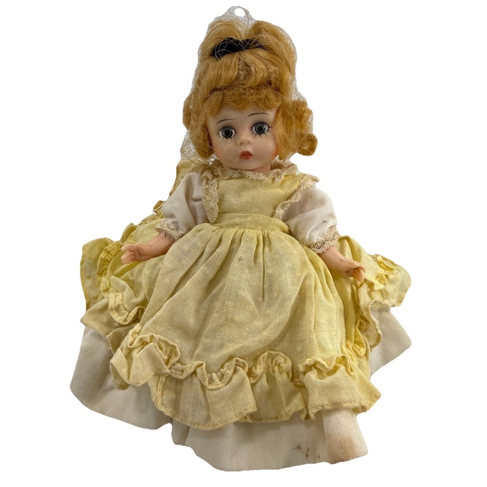 Vintage Madame Alexander-kins 8" Doll Amy #781 Blond‎ Hair, Yellow Dress